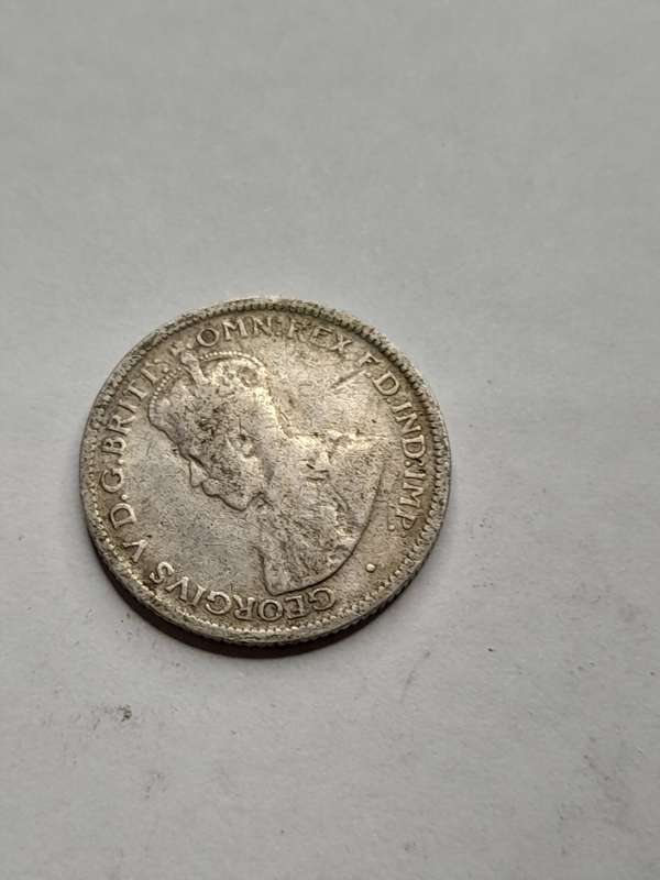 British West Africa six pence 1918