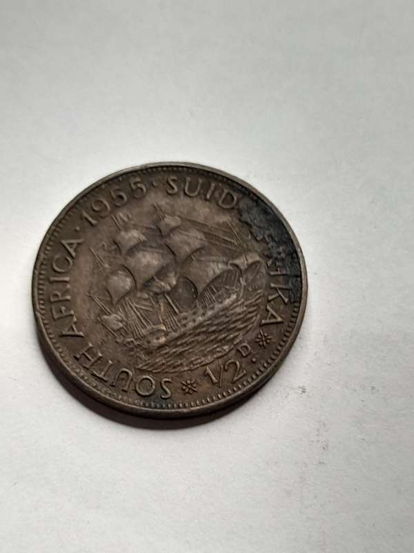 South Africa 1/2 penny 1955