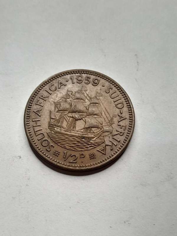 South Africa 1/2 penny 1959