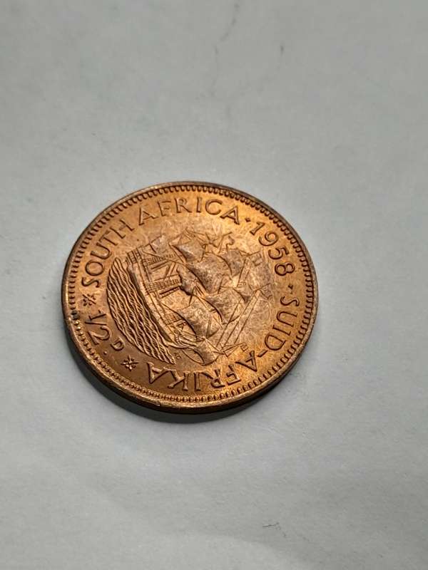 South Africa 1/2 penny 1958