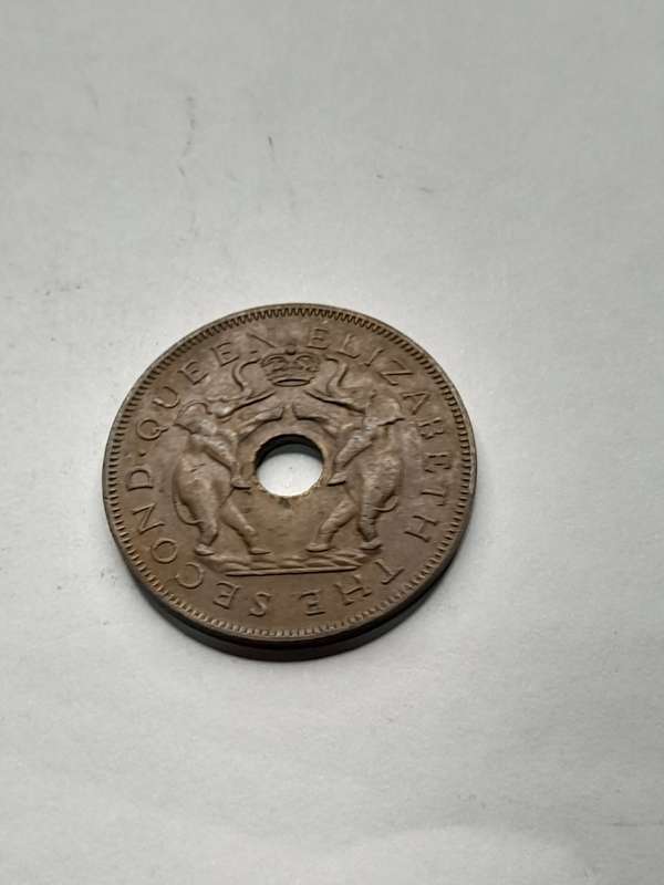 Rhodesia and Nyasaland 1957 One penny