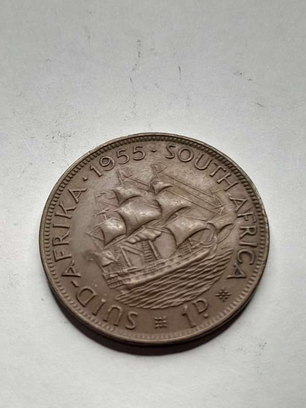 South Africa One penny 1955