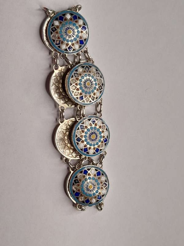 Cloisonne enamel bracelet 16cm long