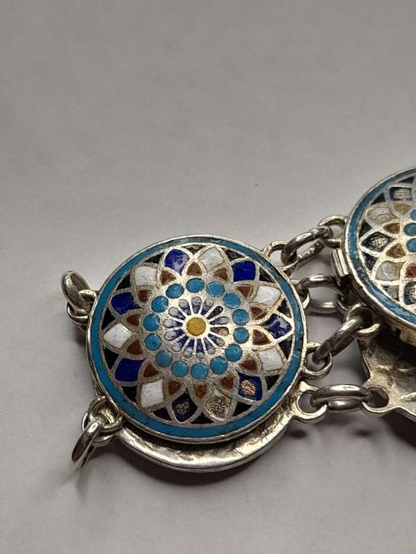 Cloisonne enamel bracelet 16cm long