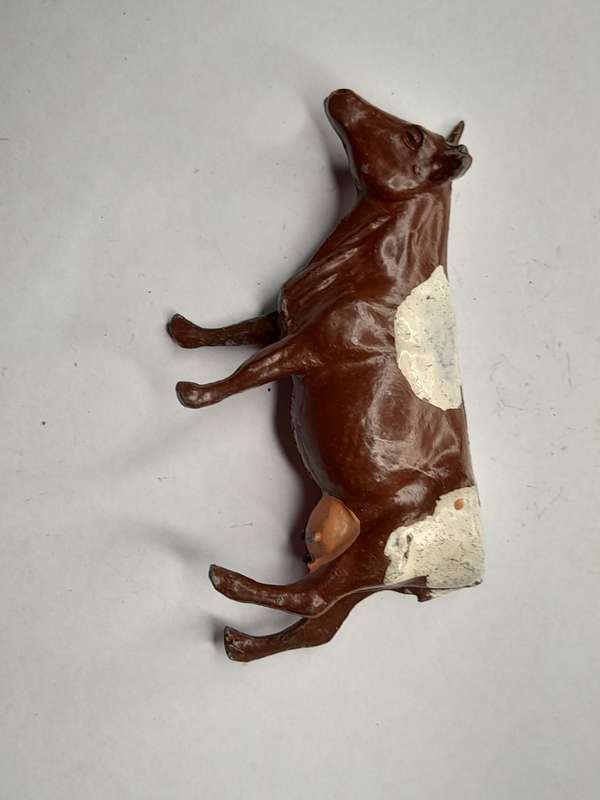 Vintage lead farm animals diorama scene accessory