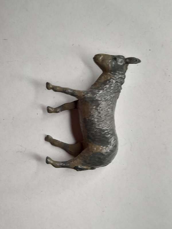 Vintage lead farm animals diorama scene accessory