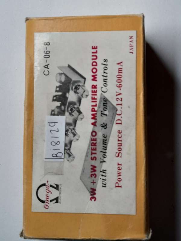 Omega electronic 3W + 3W stereo amplifier Module with Volume & Tone Controls
