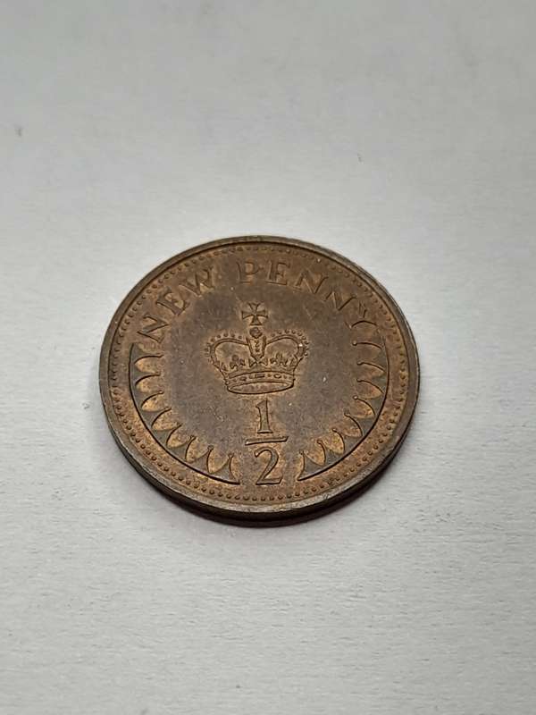 United Kingdom 1/2 new penny 1977