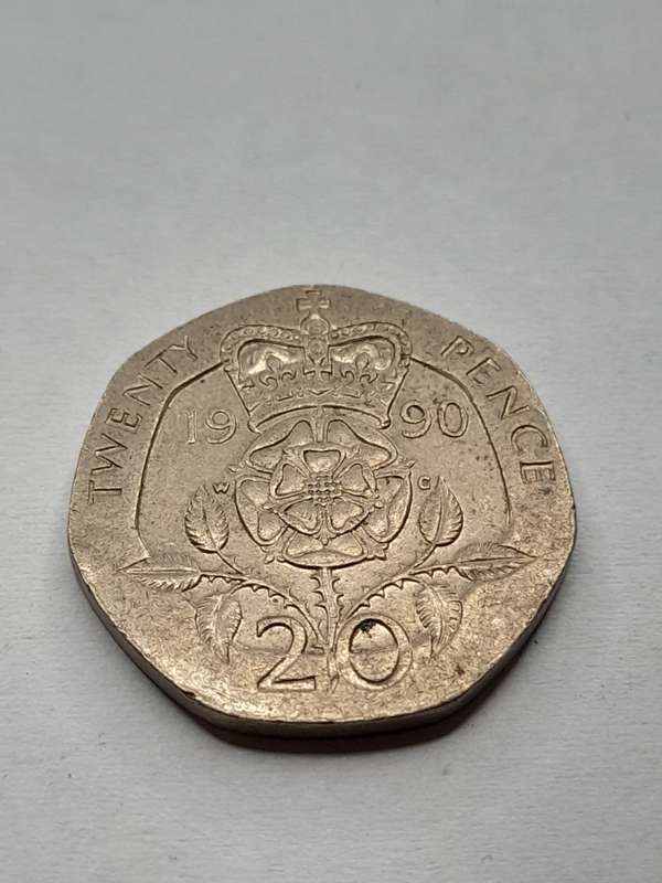 United Kingdom 1990 twenty pence