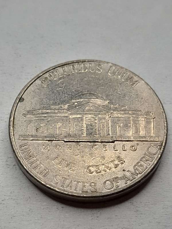 United States of America five cents 1998