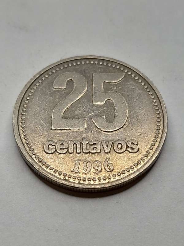Argentina 25 centavos 1996