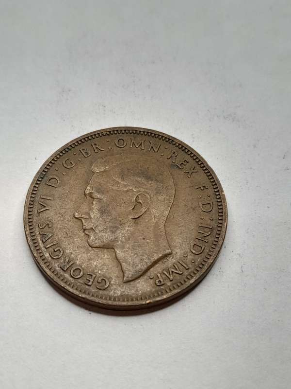 United Kingdom half penny 1945