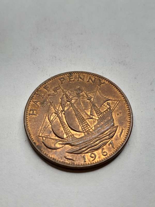 United Kingdom half penny 1967