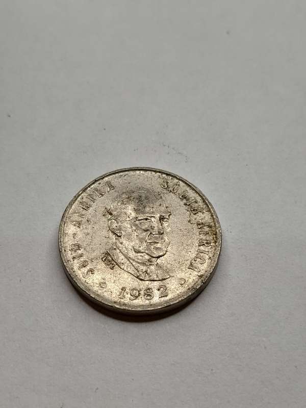 South Africa 5 cents 1982