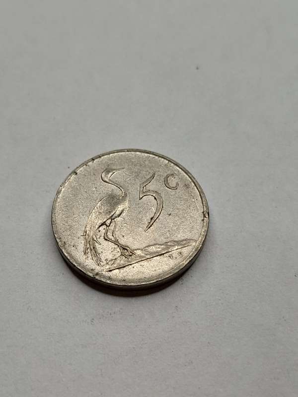 South Africa 5 cents 1982