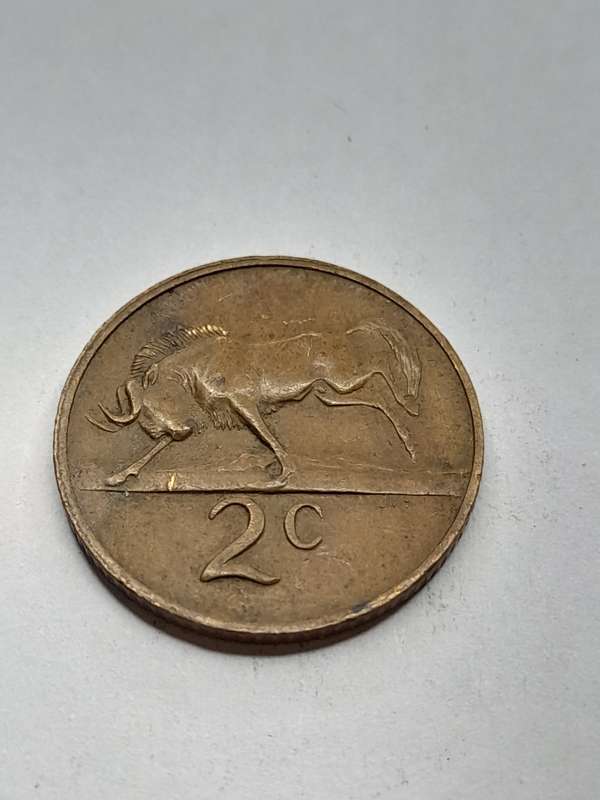 South Africa 2 cents 1980