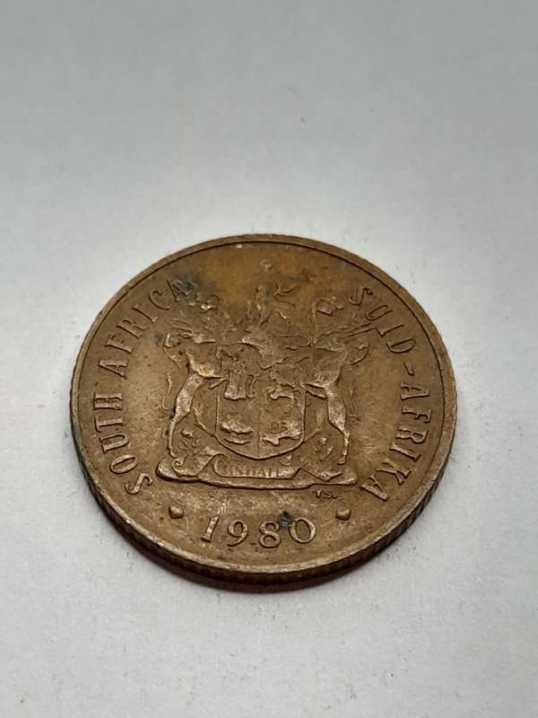 South Africa 2 cents 1980