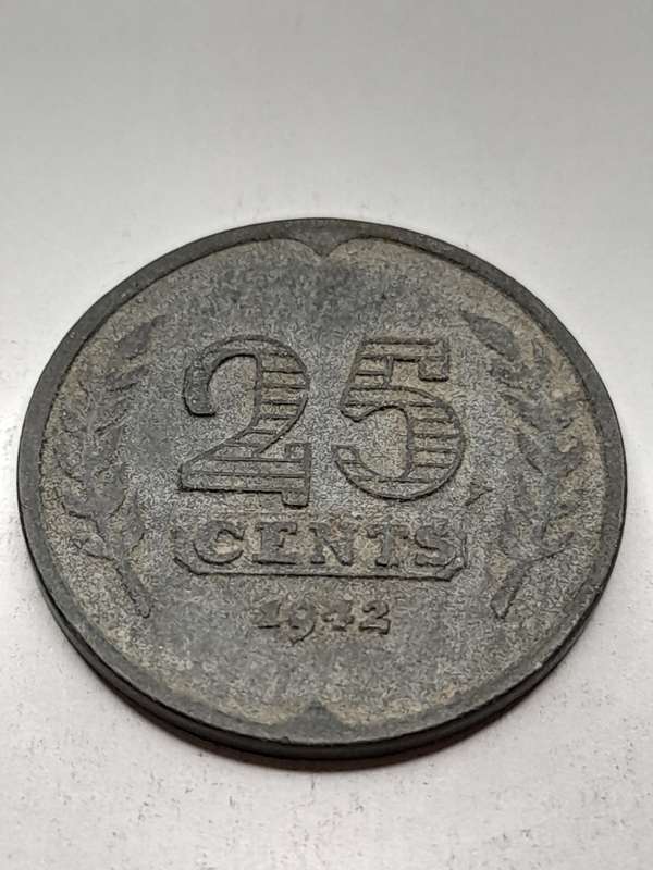 Netherlands 25 cents 1942