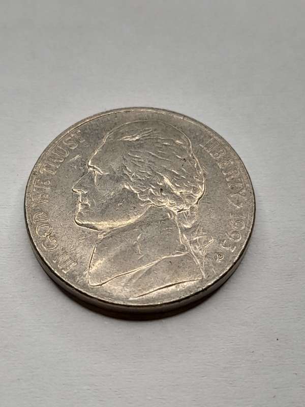 United States of America 1993 five cents