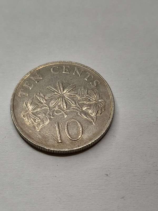 Singapore 10 cents 1989