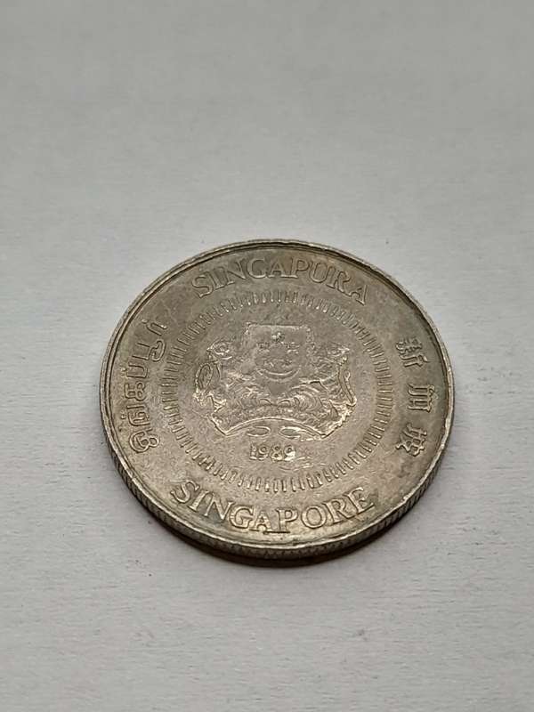 Singapore 10 cents 1989