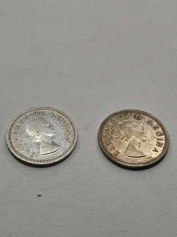 South Africa three pence set from 1926-1959