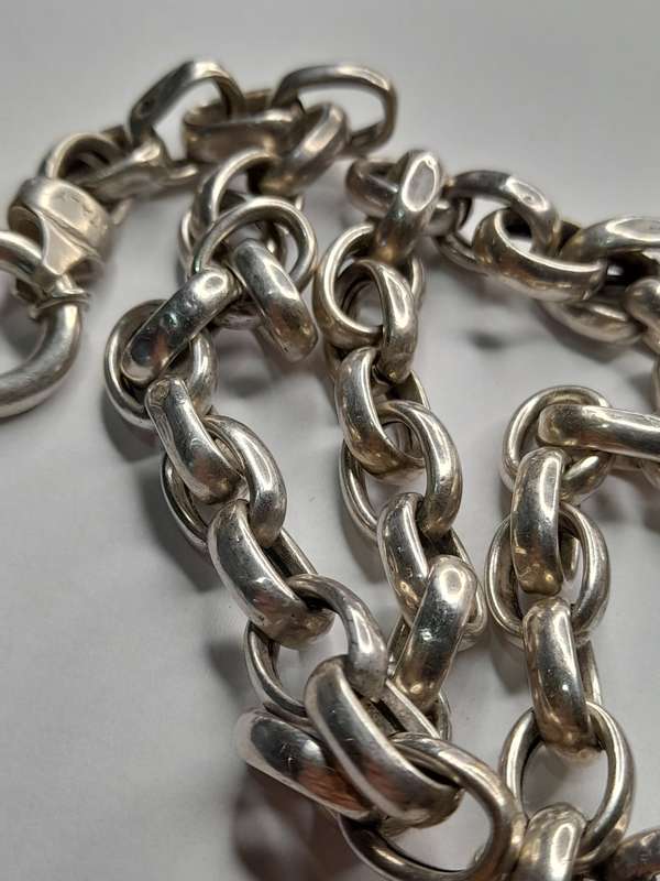 Sterling silver neck chain 70cm long
