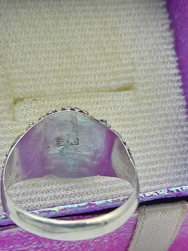 Sterling silver ladies ring Size: P.5 NO BOX
