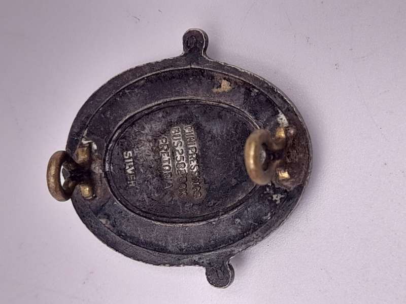 South Africa nursing council badge silver