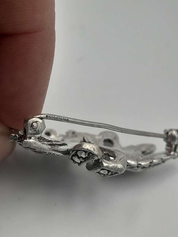 Sterling silver brooch