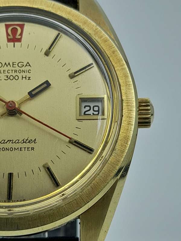 Omega seamaster chonometer 36mm ex crown 41mm lug to lug