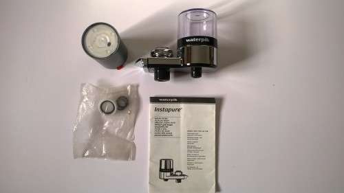 Instapure Water Filter Clear and Chrome