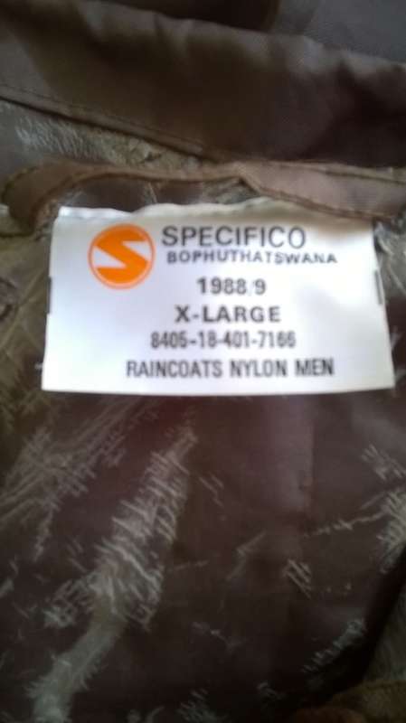 Raincoat XL SADF