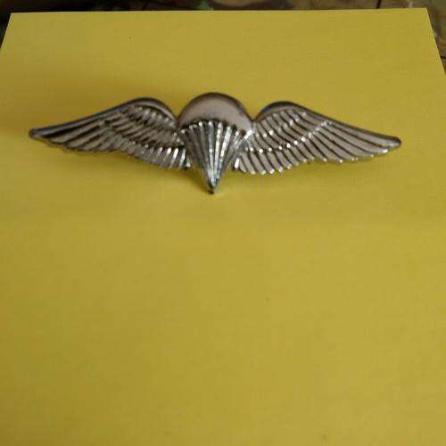 PARATROOPER CHROMED MESS DRESS WINGS WITH BOTH PINS