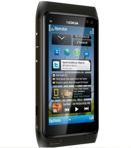 Nokia N8 3G 16GB 12MP Bluetooth Factory Unlocked Black SmartPhone +Free 8GB memory card