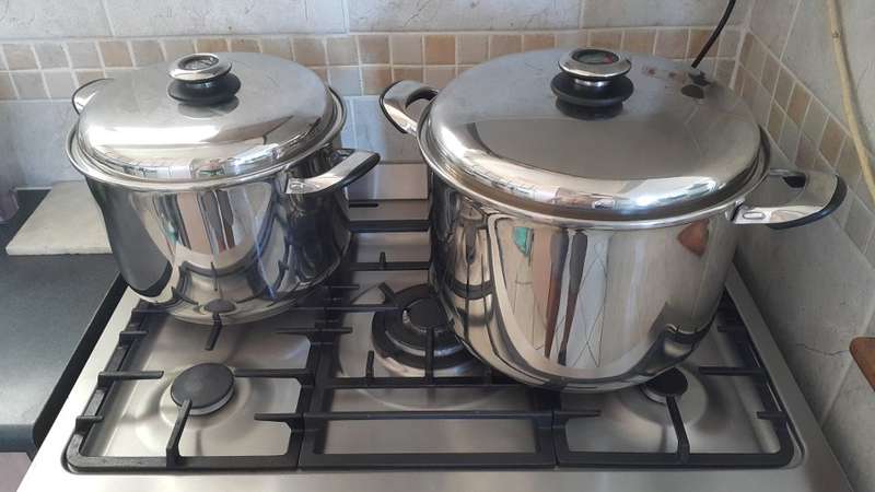 SapphireCoastJewels-VERIMARK BASTILLE 27l stainless steel supremo 4 piece pot set-Special!