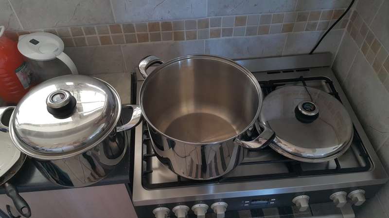 SapphireCoastJewels-VERIMARK BASTILLE 27l stainless steel supremo 4 piece pot set-Special!