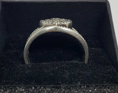 ***Silver stamped Diamond ring 0.56 tcw***