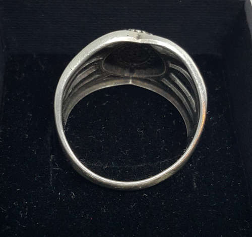 ***Silver stamped Diamond ring 0.56 tcw***
