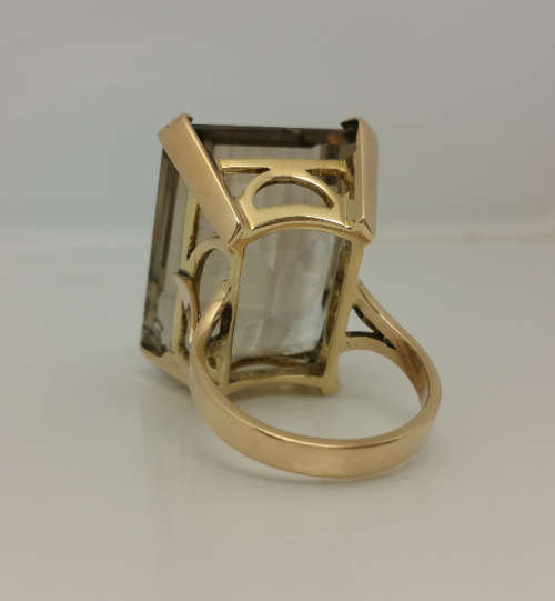 9ct Gold HUGE Topaz Ring - Jayem Stamped PLS READ DESCRIPTION