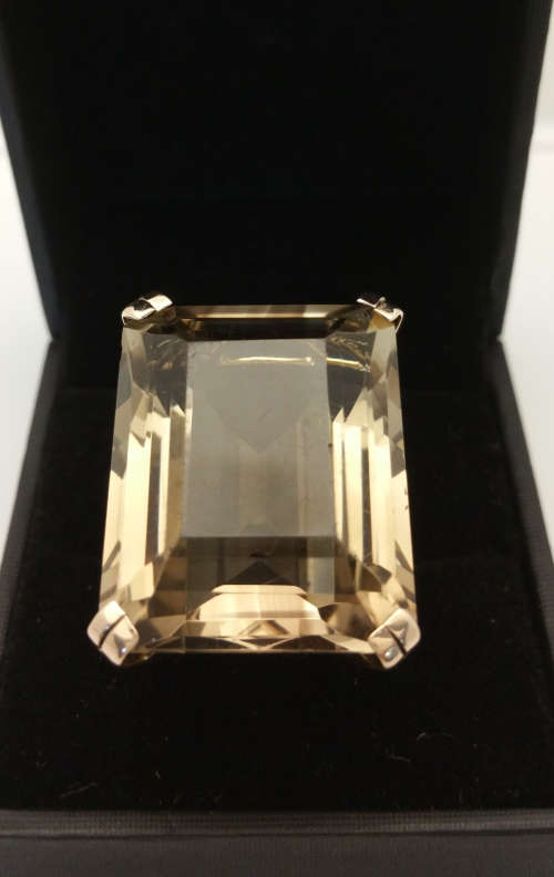 9ct Gold HUGE Topaz Ring - Jayem Stamped PLS READ DESCRIPTION