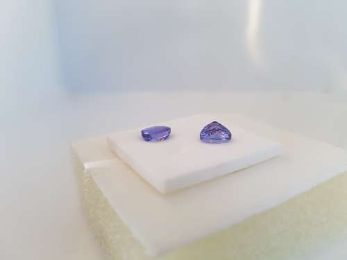1.76ct CERTIFIED pair Tanzanites