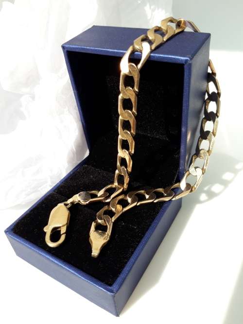 9ct SOLID Gold Gents Bracelet - PRE-OWNED