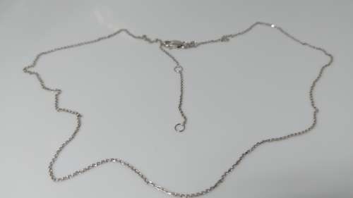 9ct White Gold Ladies Neck Chain - Variable Lengths