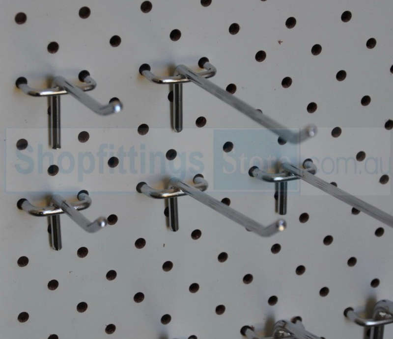 PEGBOARD HOOK 100MM X 3.5MM BULK PACK OF 50 PIECES