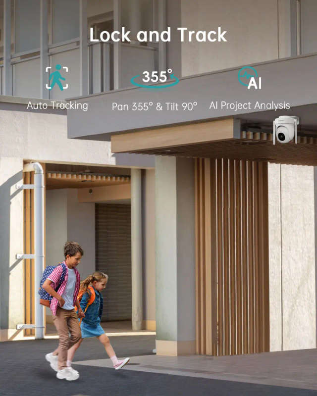 4MP PTZ Dual-Band 5G/2.4G ZUMIMALL Wired Security Camera
