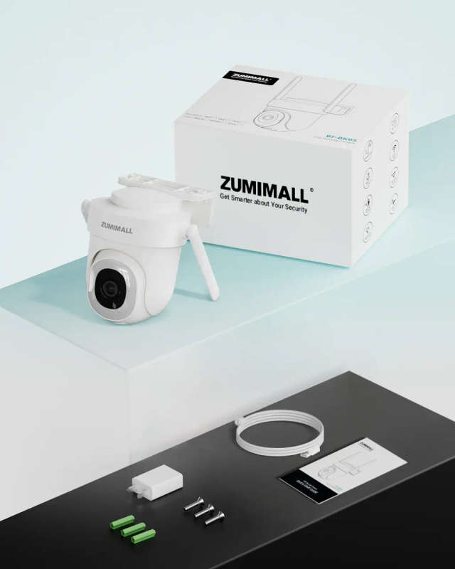 4MP PTZ Dual-Band 5G/2.4G ZUMIMALL Wired Security Camera