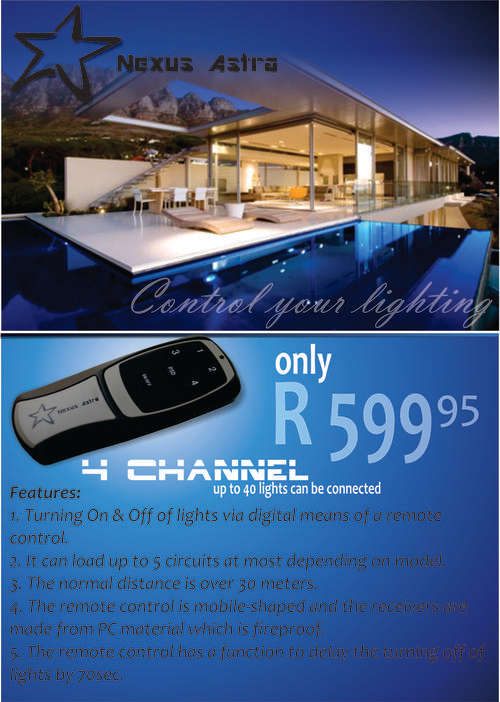 Remote Control for Lights 4ch