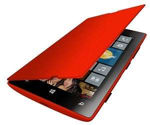 MOZO NOKIA LUMIA 520 FLIP COVER - RED