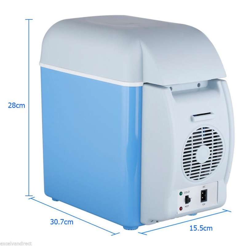 7.5L 12V Portable Fridge Cooler Warmer Car Truck Refrigerator Freezer Fridge-Blue